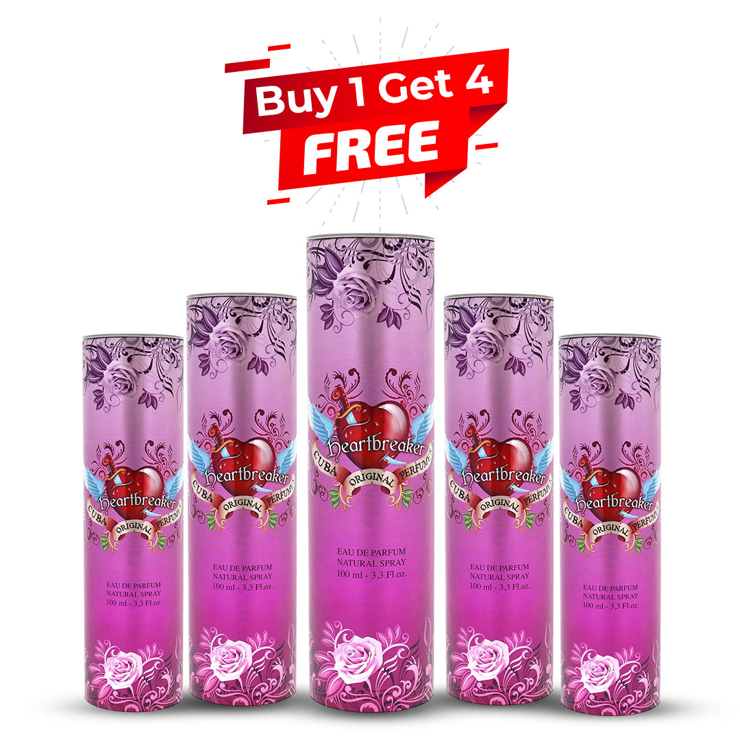 Champs Cuba Heartbreaker By Champs women edt 3.4 oz Pack of 5